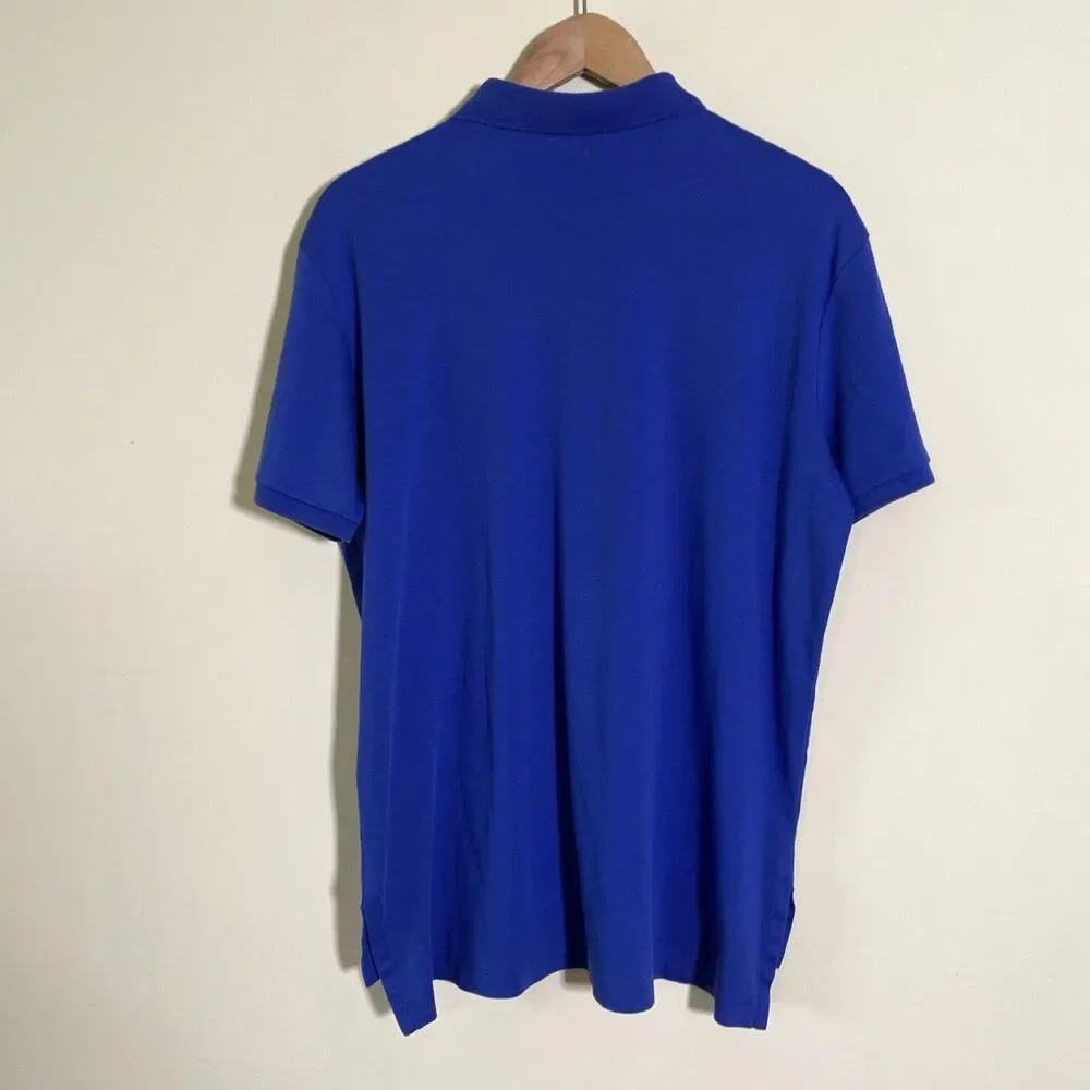 Polo Ralph Lauren Men's Pima Soft Touch Polo Shirt Size XL Blue Preppy Casual